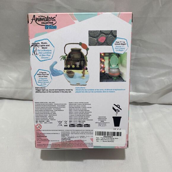 Disney Animators’ Collection Littles Moana Motunui Island Playset 8 Pc Toy Set - Picture 3 of 10